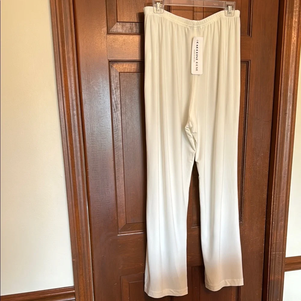 Brand New Caroline Rose White Wide Leg Pants - Picture 3 of 10